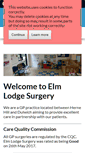 Mobile Screenshot of elmlodgesurgery.co.uk